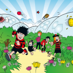 Beano characters at the Eden Project cartoon